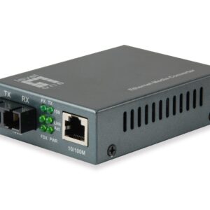 LevelOne FVT-1101 tinklo medijos keitiklis 100 Mbit/ai 1310 nm Keli režimai Juoda - Image 1