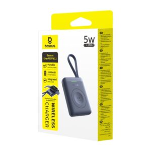 Baseus EnerFill FW11 nešiojamas belaidis įkroviklis Apple Watch su integruotu laidu 5W juodas - Image 4