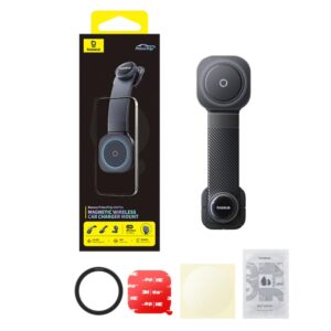 Baseus PrimeTrip C03Pro magnetinis belaidis automobilinis įkroviklis-laikiklis, klijuojamas, juodas - Image 6