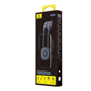 Baseus PrimeTrip C03sPro magnetinis belaidis automobilinis įkroviklis-laikiklis, klijuojamas, juodas - Image 6