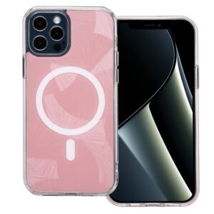 Flash Mag dėklas Apple iPhone 12 / 12 Pro 6,1" rožinis