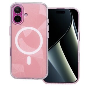 Flash Mag dėklas Apple iPhone 16 6,1" rožinis