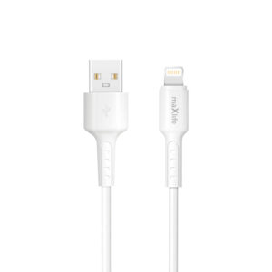Maxlife MXUC-13 laidas USB-A - Lightning 1,0 m 3A baltas