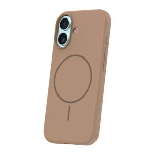 Plonas silikoninis Mag dėklas, skirtas Apple iPhone 17 6,3" / 18 6,3", rudas - Image 3