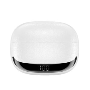 BWOO Bluetooth ausinės BW40 TWS ANC su LCD ekranu, baltos - Image 3