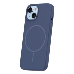 Plonas silikoninis Mag dėklas, skirtas Apple iPhone 13 6,1", tamsiai mėlynas - Image 3