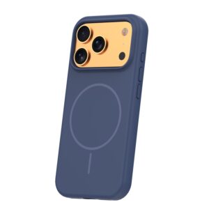 Plonas silikoninis Mag dėklas, skirtas Apple iPhone 17 Pro Max 6,9" / 18 Pro Max 6,9", tamsiai mėlynas - Image 3