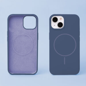 Plonas silikoninis Mag dėklas, skirtas Apple iPhone 13 6,1", tamsiai mėlynas - Image 6