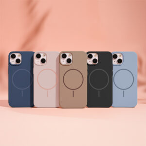 Plonas silikoninis Mag dėklas, skirtas Apple iPhone 15 Pro Max 6,7" tamsiai mėlynas - Image 9