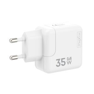 SIENINIS ĮKROVIKLIS MX BURST GaN PD 35W, 2xUSB-C + C/LIGHTNING PD LAIDAS 20W BALTAS