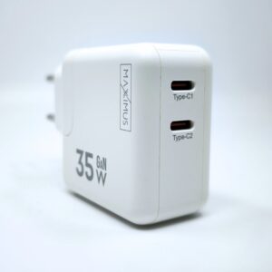 SIENINIS ĮKROVIKLIS MX BURST GaN PD 35W, 2xUSB-C + C/LIGHTNING PD LAIDAS 20W BALTAS - Image 3