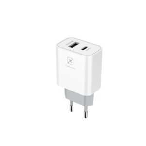 SIENINIS ĮKROVIKLIS MX ALFA 20W PD+QC, USB-A+C + C/C KABELIS 20W PD, BALTAS - Image 2