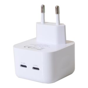SIENINIS ĮKROVIKLIS MX THUNDER PD 35W, 2xUSB-C BALTAS - Image 2