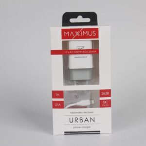 SIENINIS ĮKROVIKLIS MAXXIMUS URBAN 2.1A LIGHTNING 2xUSB - Image 4