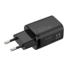 SIENINIS ĮKROVIKLIS MX CARBON 30W PD+QC USB-A+C JUODAS - Image 2