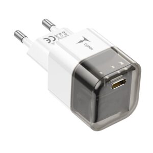 T-PHOX SIENINIS ĮKROVIKLIS T-PP10 20W USB-C JUODAS