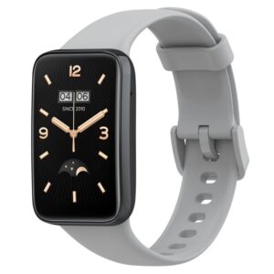 SILIKONINIS DIRŽELIS MI BAND 7 PRO/ M7 PRO (5). PILKAS - Image 2