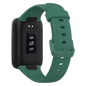 SILIKONINIS DIRŽELIS MI BAND 7 PRO/ M7 PRO (6). ŽALIAS - Image 3