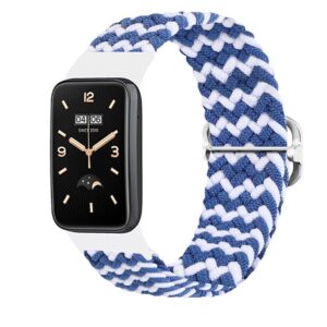 PINTAS DIRŽELIS MI BAND 7 PRO / M7 PRO (7) MĖLYNAS IR BALTAS