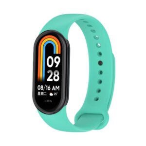 SILIKONINIS DIRŽELIS MI BAND 8/M8 (10). MĖTINIS - Image 2