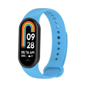 SILIKONINIS DIRŽELIS MI BAND 8/M8 (11). MĖLYNAS - Image 2