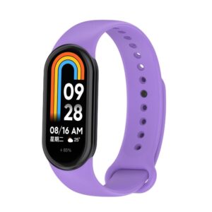 SILIKONINIS DIRŽELIS MI BAND 8/M8 (4). VIOLETINIS - Image 2