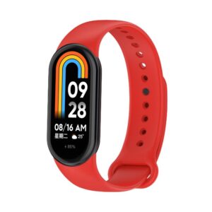 SILIKONINĖ APYRANKĖ MI BAND 8/M8 (6). RAUDONA - Image 2