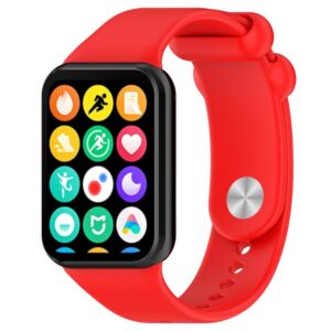 SILIKONINIS DIRŽELIS MI BAND 8 PRO /M8 PRO (7). RAUDONAS - Image 3