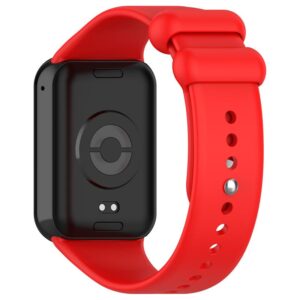 SILIKONINIS DIRŽELIS MI BAND 8 PRO /M8 PRO (7). RAUDONAS - Image 4