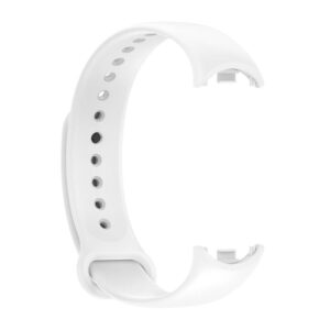 SILIKONINIS DIRŽELIS MI BAND 8/M8 (2). BALTAS