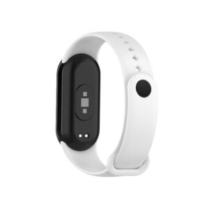 SILIKONINIS DIRŽELIS MI BAND 8/M8 (2). BALTAS - Image 3