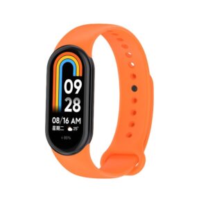 SILIKONINIS DIRŽELIS MI BAND 8/M8 (3). ORANŽINIS - Image 2