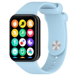 SILIKONINIS DIRŽELIS MI BAND 8 PRO /M8 PRO (4). ŠVIESIAI MĖLYNAS - Image 3