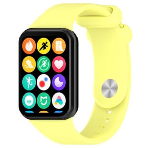 SILIKONINIS DIRŽELIS MI BAND 8 PRO/M8 PRO (6). GELTONAS - Image 3
