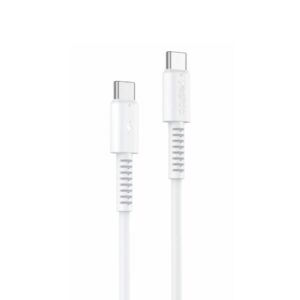 YESIDO KABELIS CA154 PD 60W TYPE-C/TYPE-C 1M PVC 3A BALTAS