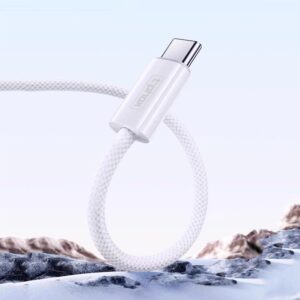 T-PHOX CC15 SERIJOS USB-C/USB-C LAIDAS 60W 3A BALTAS - Image 3