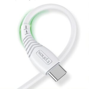 KABELIS T-PHOX NATURE TYPE-C BALTAS 1.2M 3A - Image 3