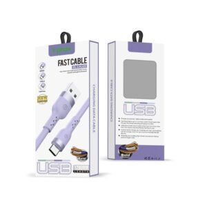 T-PHOX KABELIS BOLD USB/LIGHTNING 3A DANGAUS MĖLYNOS SPALVOS - Image 3