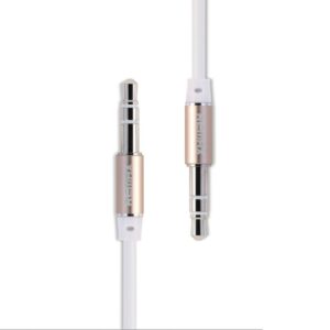 KABELIS JACK-JACK 3,5mm 1M REMAX BALTAS