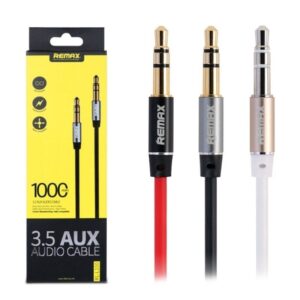 KABELIS JACK-JACK 3,5mm 1M REMAX BALTAS - Image 3