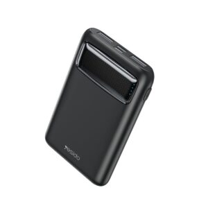 yesido išorinė baterija YP33 5 000 mAh LED, 2xUSB-A + USB-C JUODA
