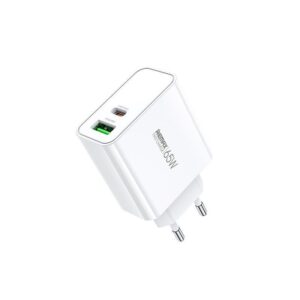 SIENINIS ĮKROVIKLIS KIDDY SERIES 65W RP-U125 USB/USB-C BALTAS