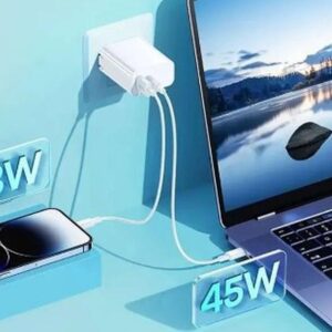 SIENINIS ĮKROVIKLIS KIDDY SERIES 65W RP-U125 USB/USB-C BALTAS - Image 2