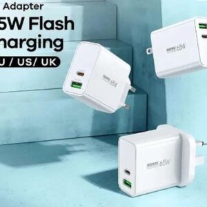 SIENINIS ĮKROVIKLIS KIDDY SERIES 65W RP-U125 USB/USB-C BALTAS - Image 3