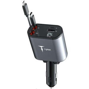AUTOMOBILINIS ĮKROVIKLIS T-PHOX FLEXIT 4IN1 86W PILKAS - Image 2