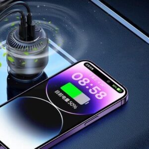 REMAX AUTOMOBILINIS ĮKROVIKLIS YATOY SERIES SU KVAPŲ FUNKCIJA 60W PD QC RCC353 1xUSB + 1xUSB-C JUODAS - Image 2