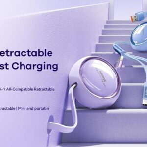 KABELIS REMAX LINON SERIES 66W 3IN1 USB-C/MICRO/LIGHTNING RC-C029 VIOLETINIS - Image 2