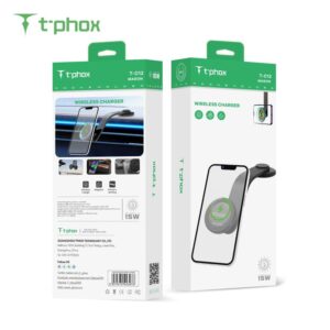 T-PHOX MAG ON 15W MAGNETINIS BELAIDIS AUTOMOBILINIS LAIKIKLIS JUODAS - Image 4