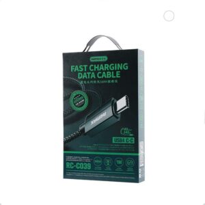 KABELIS REMAX LADON SERIES 240W RC-C039 USB 4.0 USB-C/USB-C 1M JUODAS - Image 3