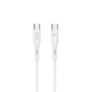 T-PHOX KABELIS GENTLE USB-C/USB-C 60W 1M BALTAS